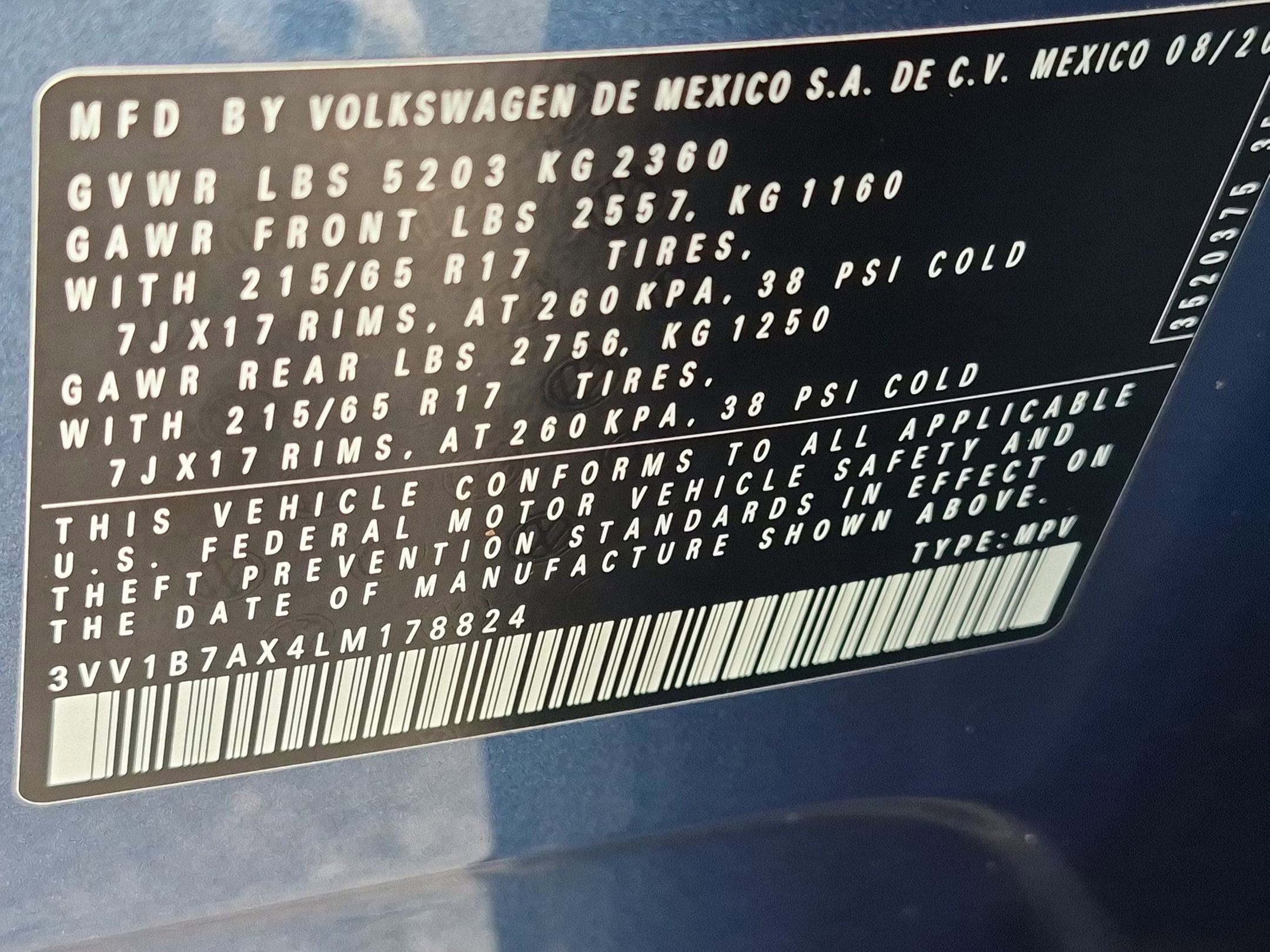 2020 Volkswagen Tiguan S