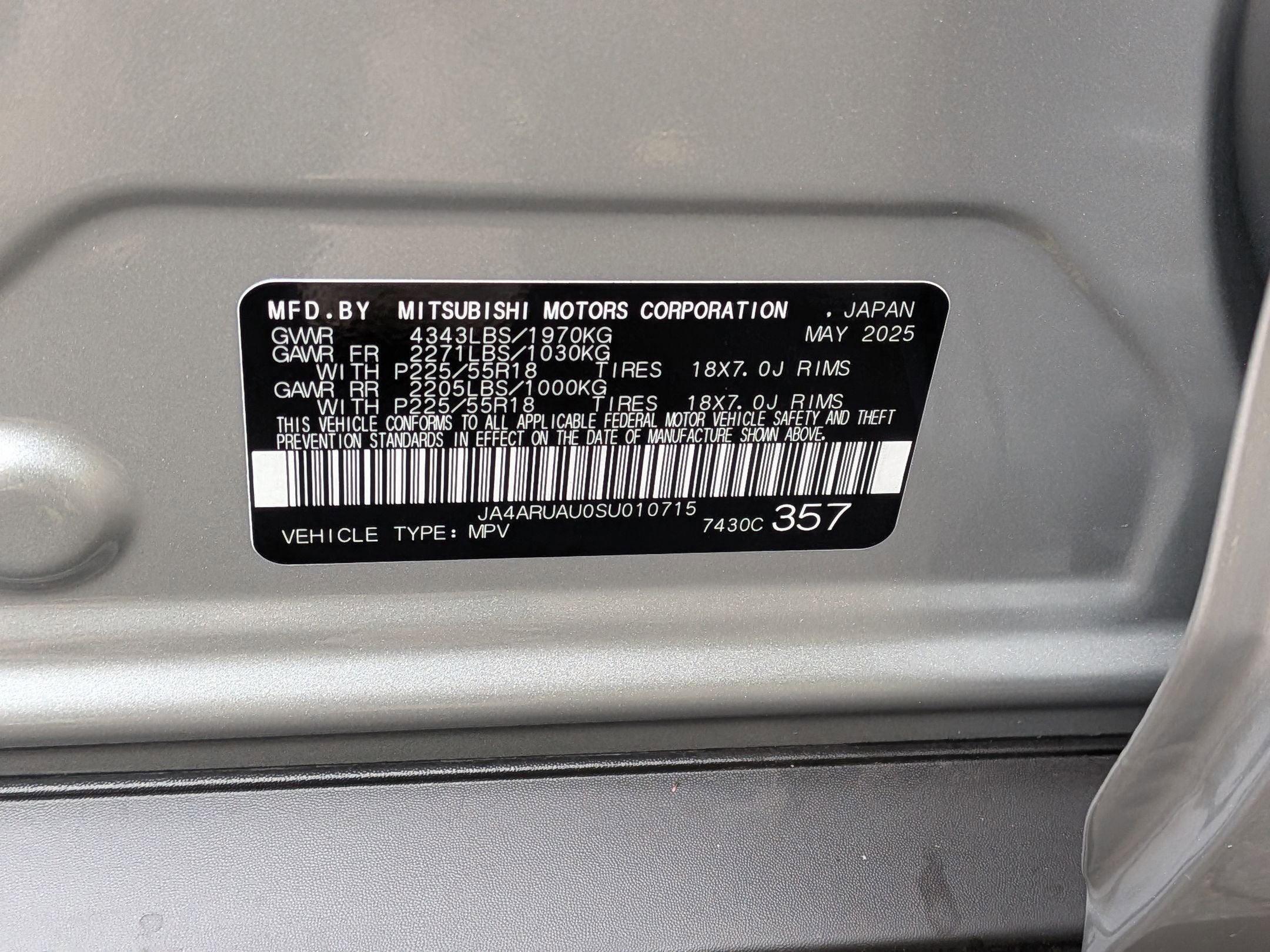 2025 Mitsubishi Outlander Sport ES