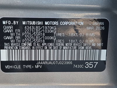 2026 Mitsubishi Outlander Sport ES