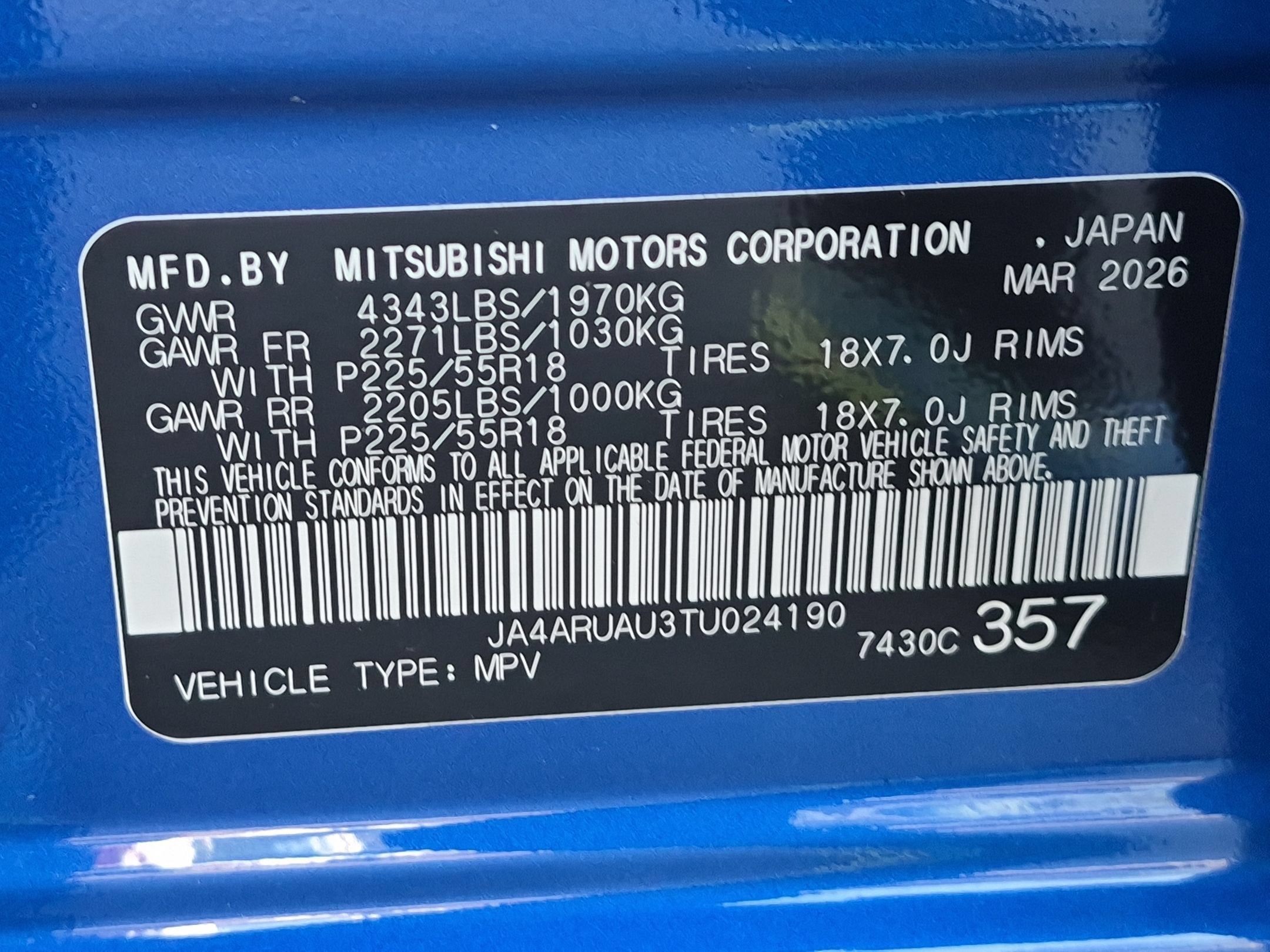 2026 Mitsubishi Outlander Sport LE