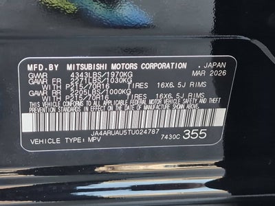2026 Mitsubishi Outlander Sport S
