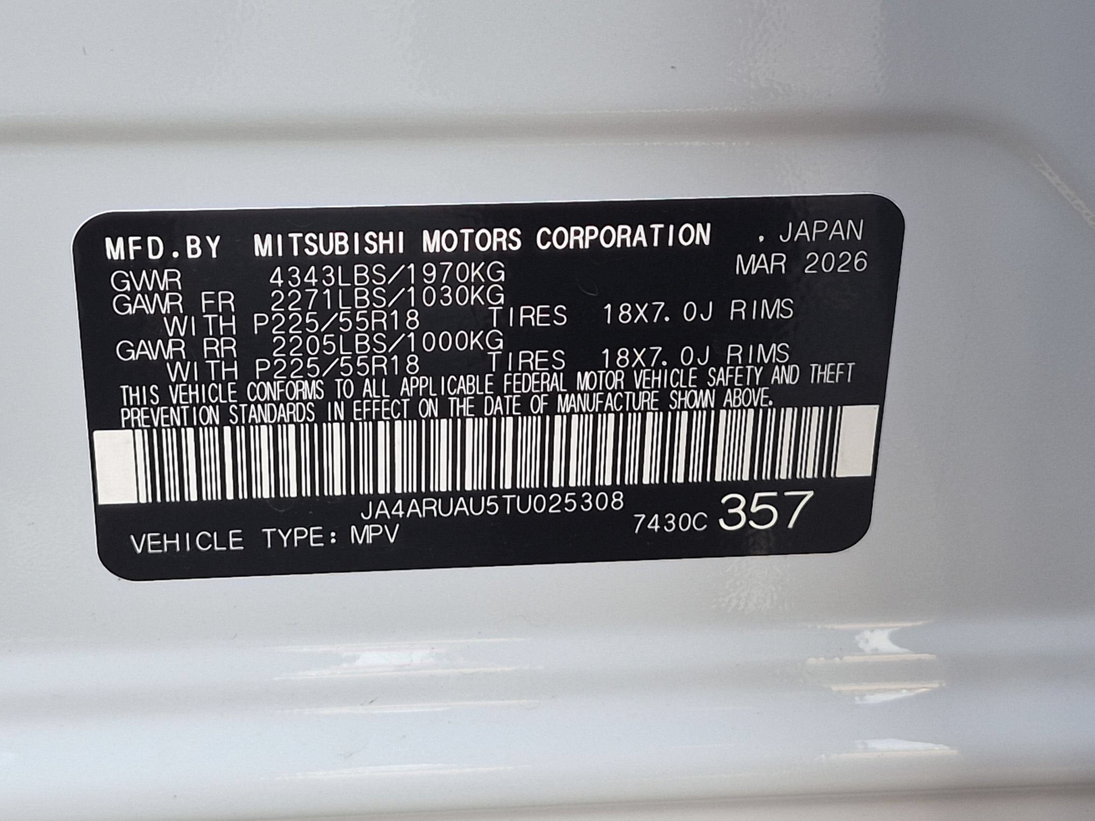 2026 Mitsubishi Outlander Sport LE