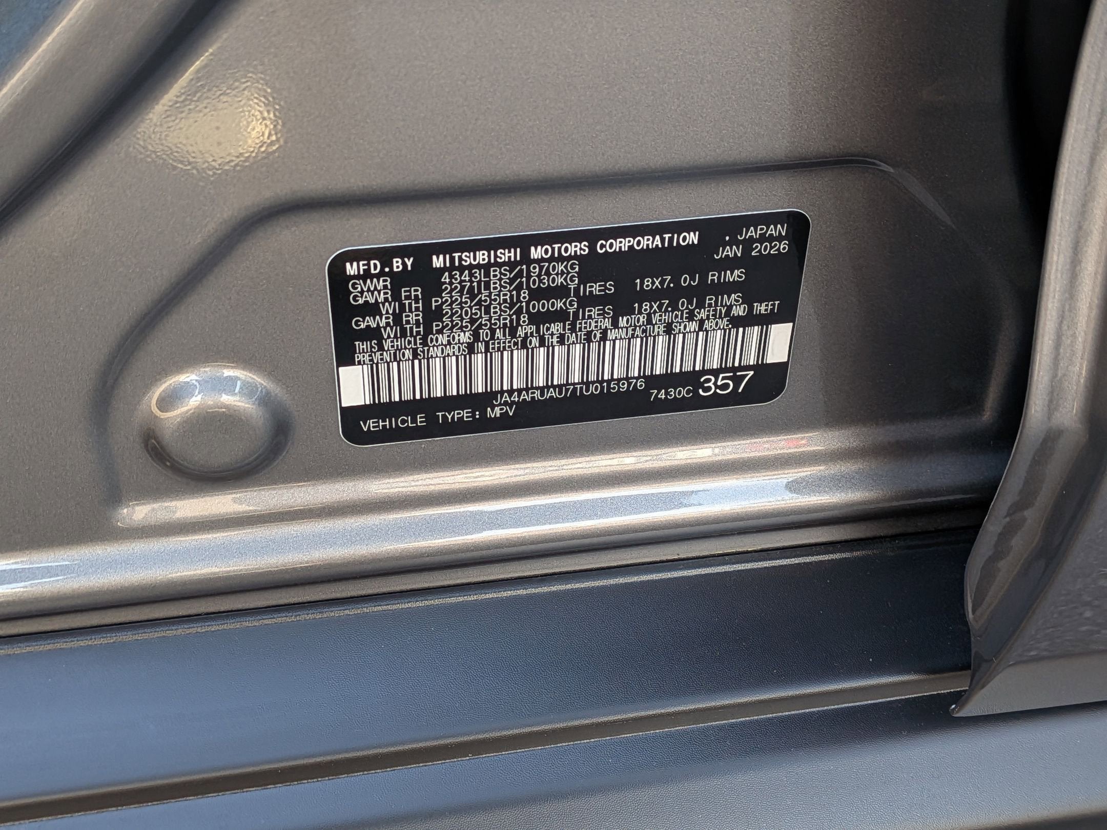 2026 Mitsubishi Outlander Sport ES