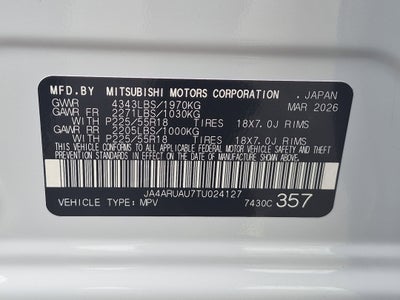 2026 Mitsubishi Outlander Sport ES