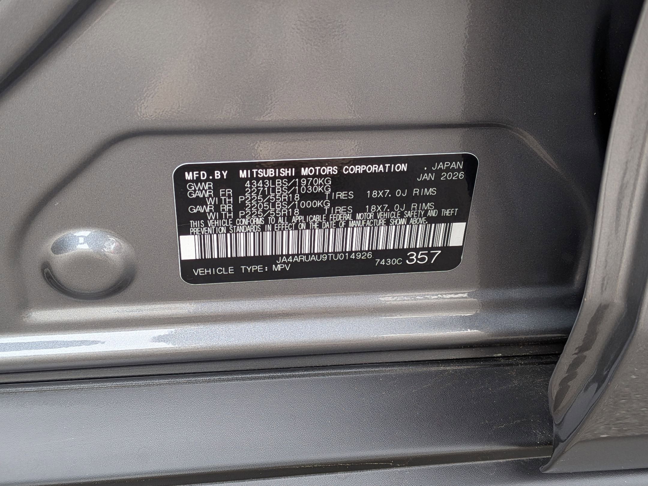 2026 Mitsubishi Outlander Sport ES