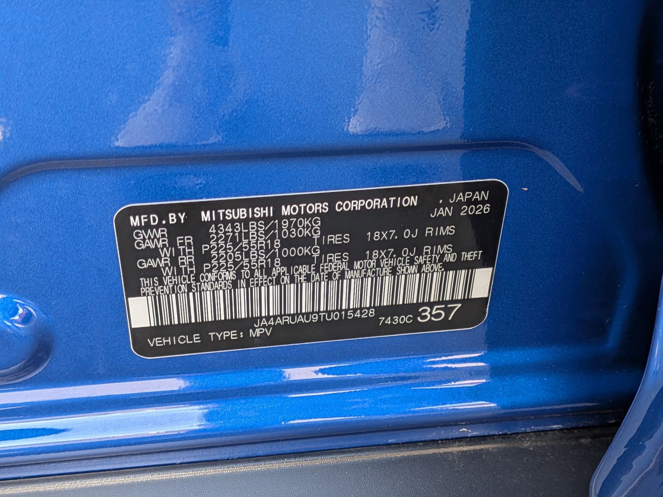 2026 Mitsubishi Outlander Sport SE