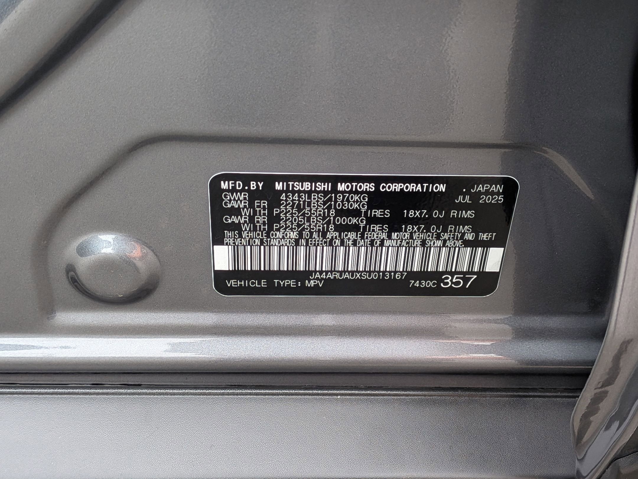 2025 Mitsubishi Outlander Sport Trail Edition