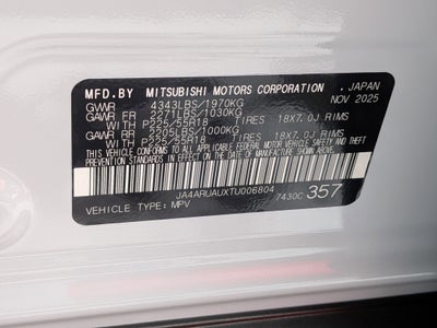 2026 Mitsubishi Outlander Sport ES