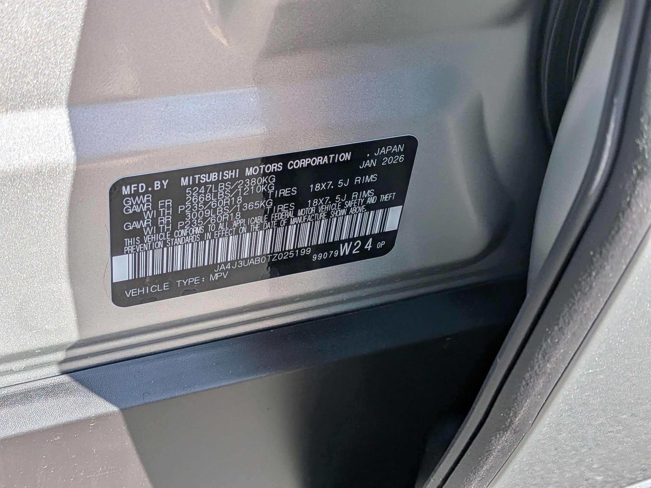 2026 Mitsubishi Outlander ES
