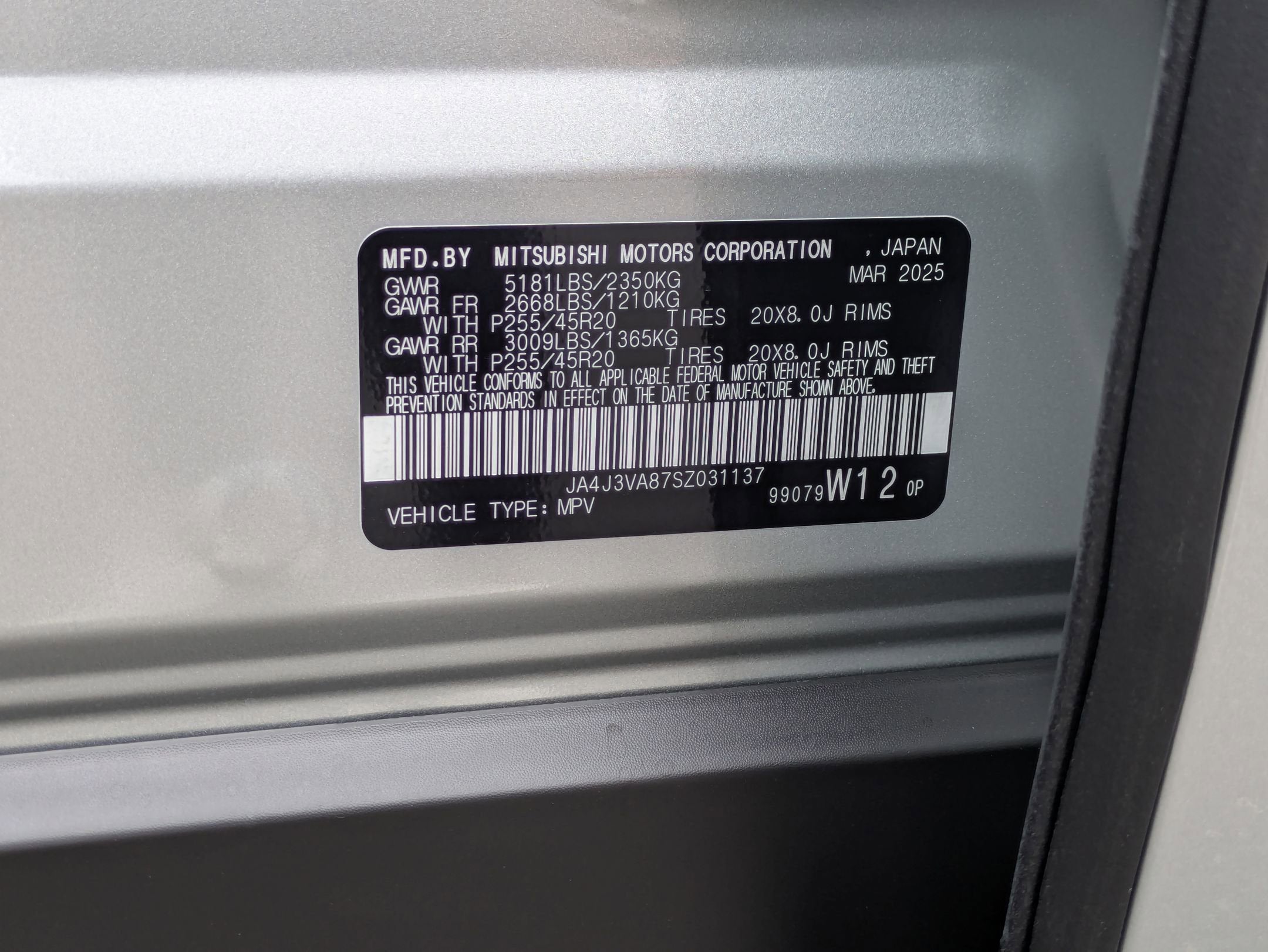 2025 Mitsubishi Outlander SE