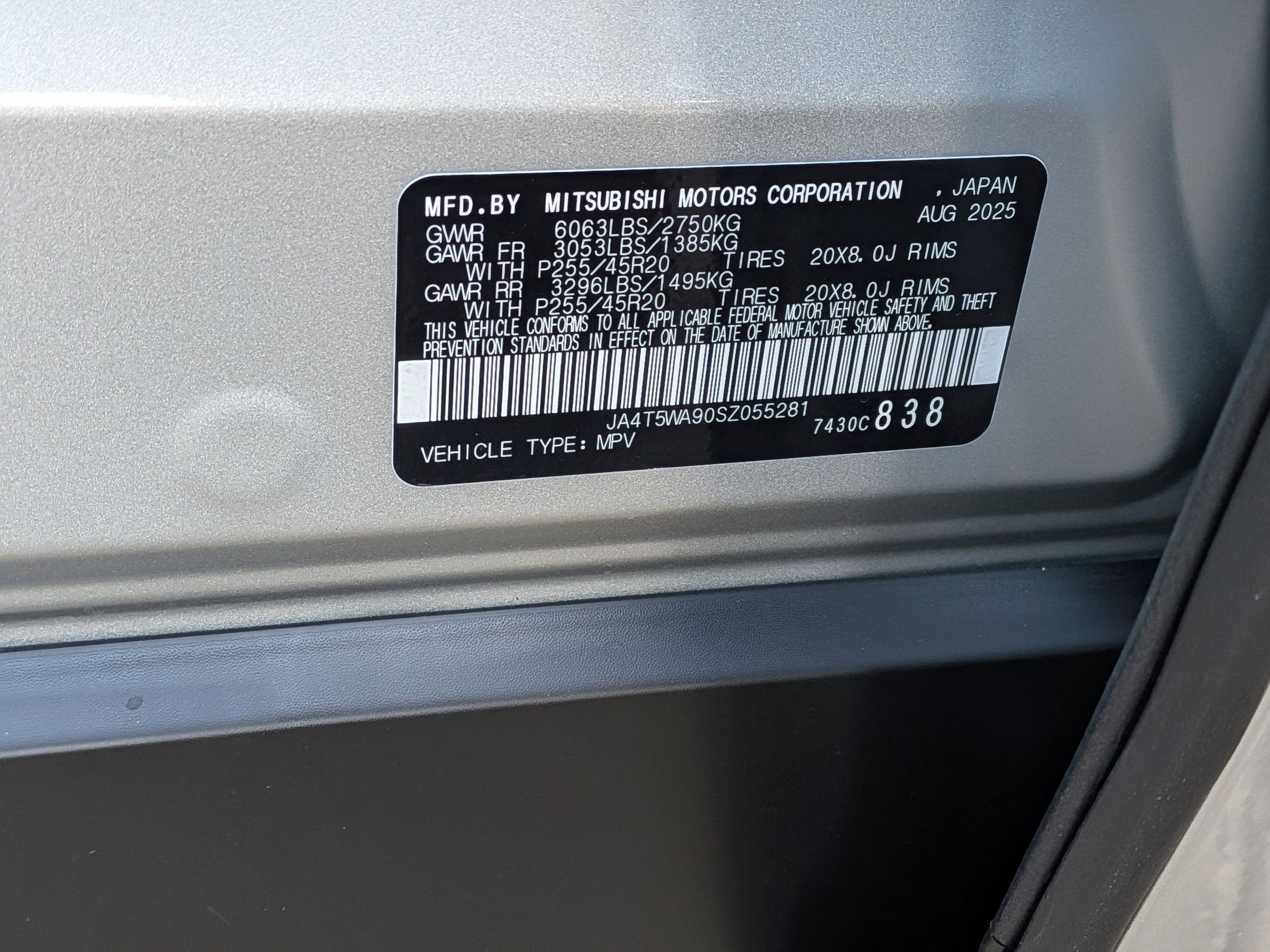 2025 Mitsubishi Outlander Plug-In Hybrid SEL Black Edition