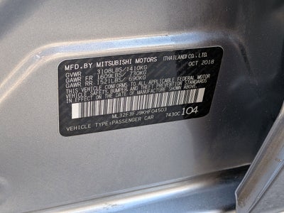 2019 Mitsubishi Mirage G4 ES